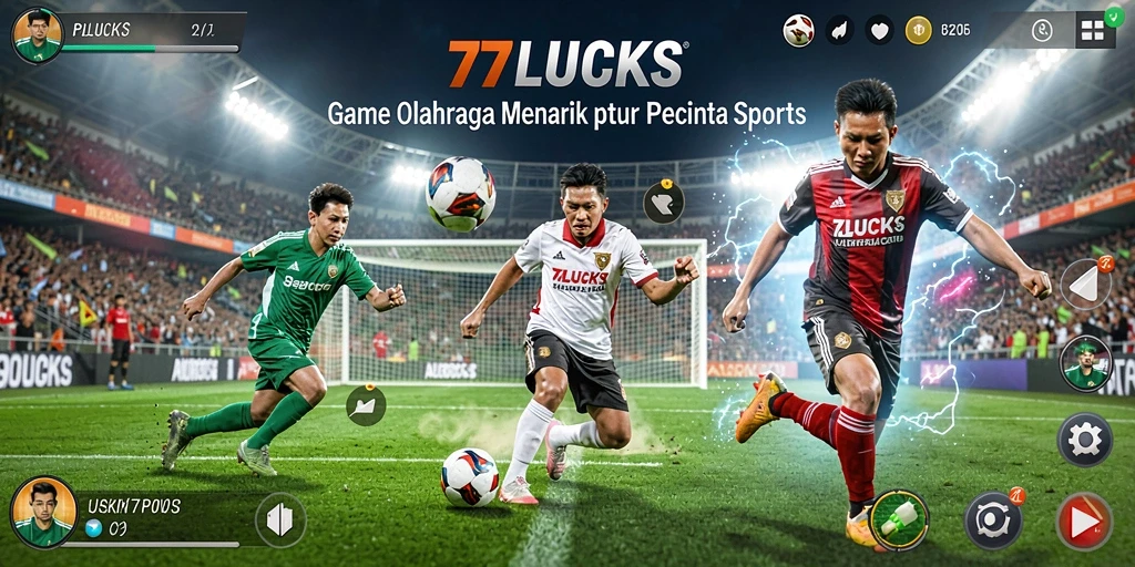 Screenshot utama 77LUCKS menampilkan aksi gameplay yang intens.