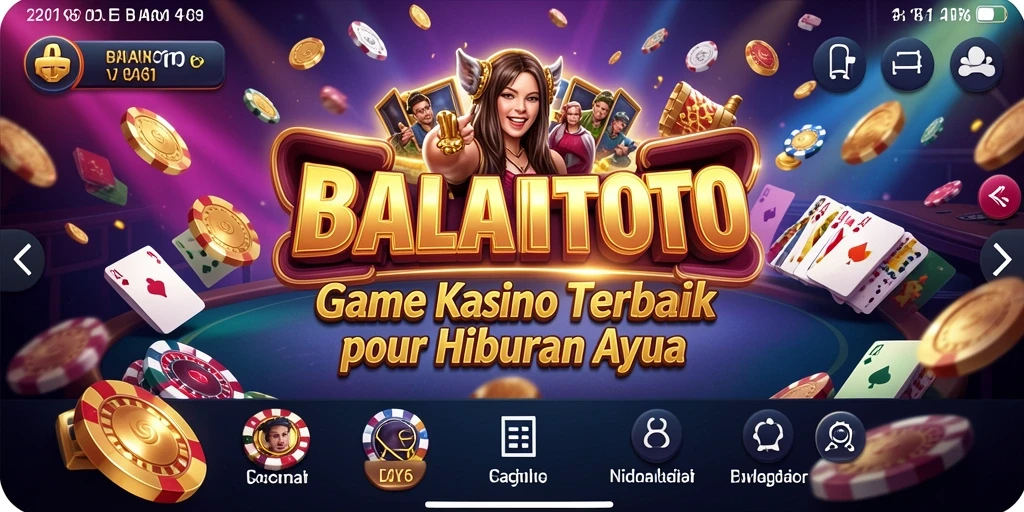 Tampilan menarik dari gameplay Kasino yang menegangkan di BALAITOTO.