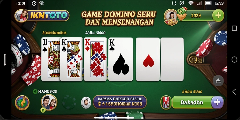 Tampilan seru gameplay Domino di IKNTOTO.