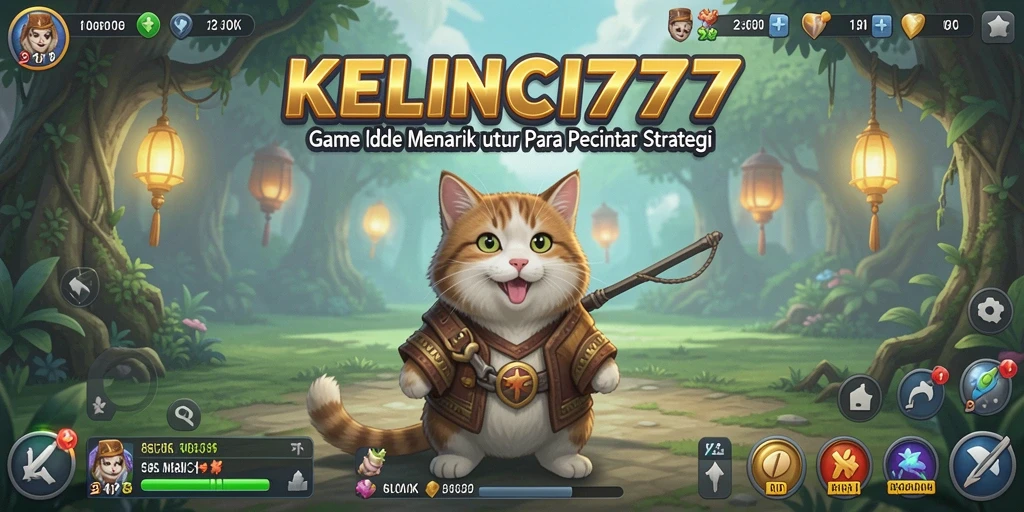 Screenshot KELINCI777 menampilkan kelinci yang aktif dalam permainan Idle.