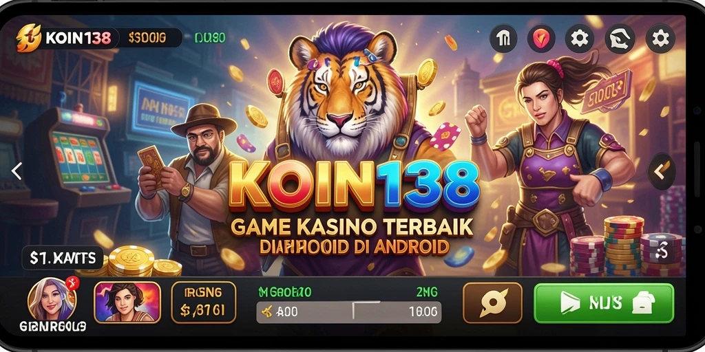 Tampilan gameplay seru dalam aplikasi KOIN138 kasino.