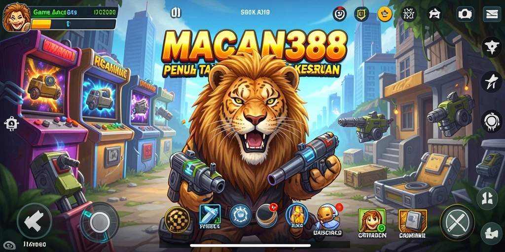 Tangkapan layar gameplay menampilkan aksi seru dalam MACAN388.
