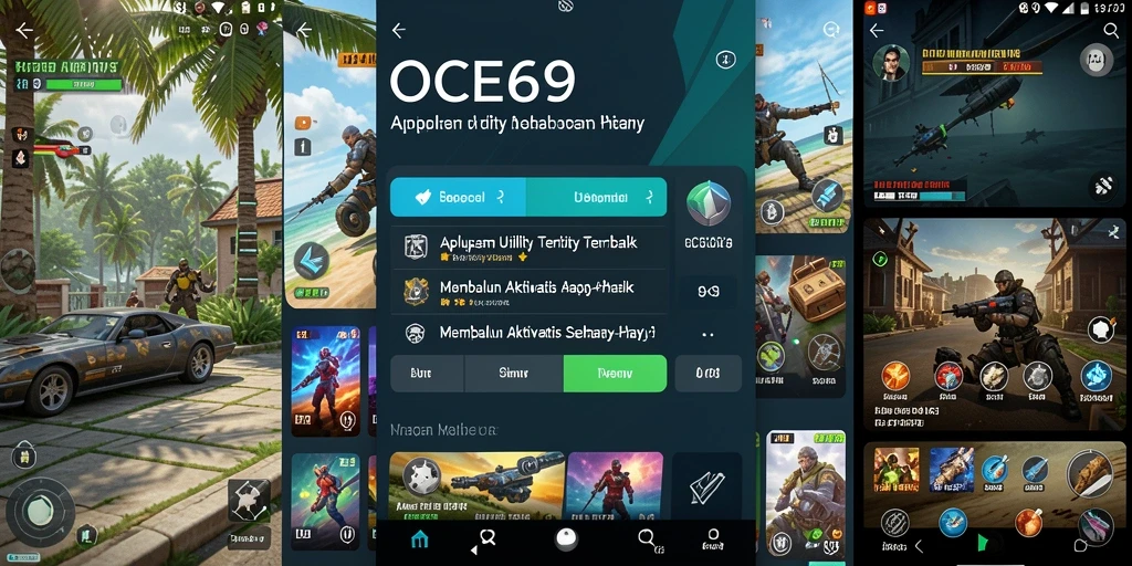Screenshot utama OCE69 menunjukkan antarmuka aplikasi yang bersih dan fungsional.