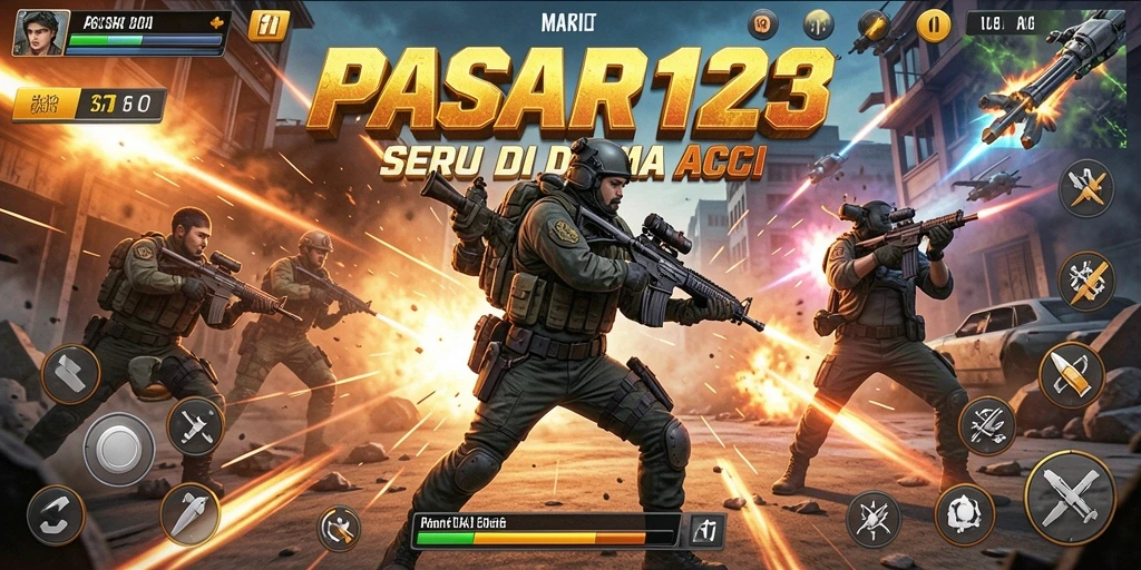 Tampilan seru dalam gameplay PASAR123 yang penuh aksi.