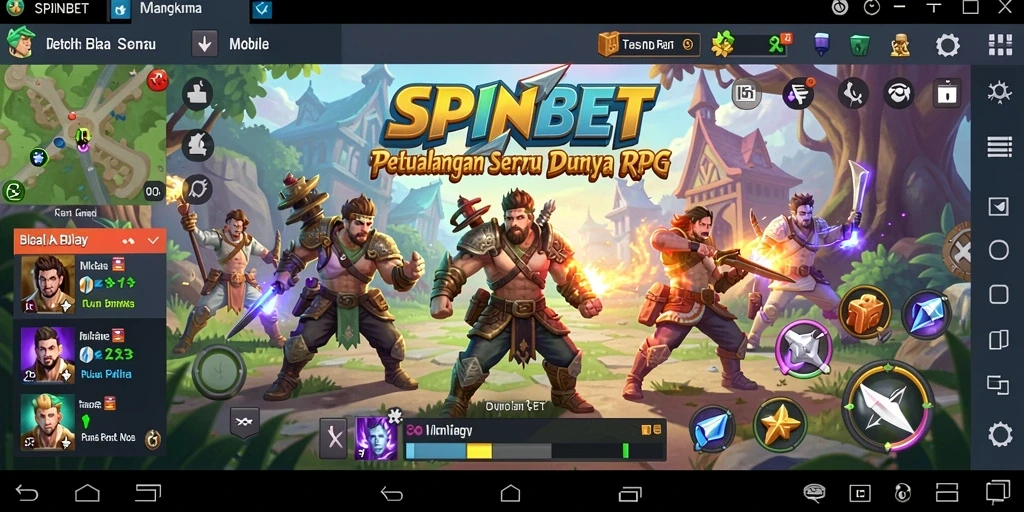 Tampilan gameplay RPG yang mendebarkan di SPINBET.