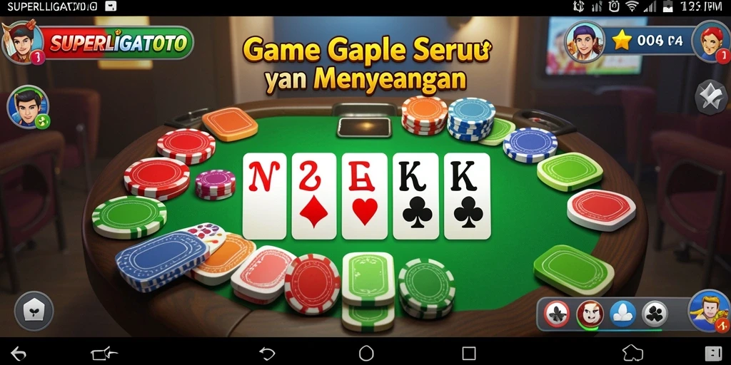 Tampilan gameplay SUPERLIGATOTO yang menarik dan interaktif.