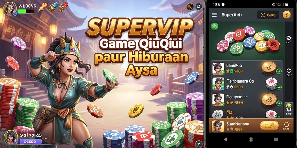 Screenshot gameplay SUPERVIP menampilkan keseruan permainan QiuQiu.