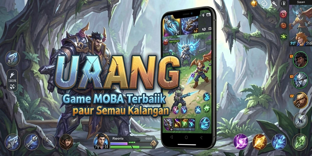Tangkapan layar menampilkan aksi intens dalam permainan MOBA UANG.
