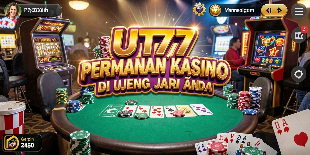 Screenshot UT77 menampilkan gameplay kasino yang seru dan grafis tinggi.