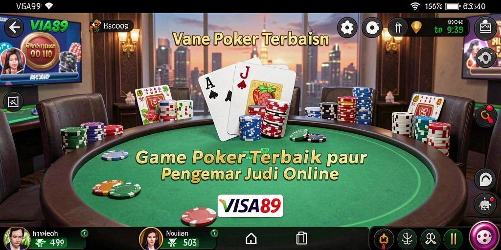 Tampilan gameplay <strong>VISA89</strong> yang seru dan mengasyikkan dalam Poker.